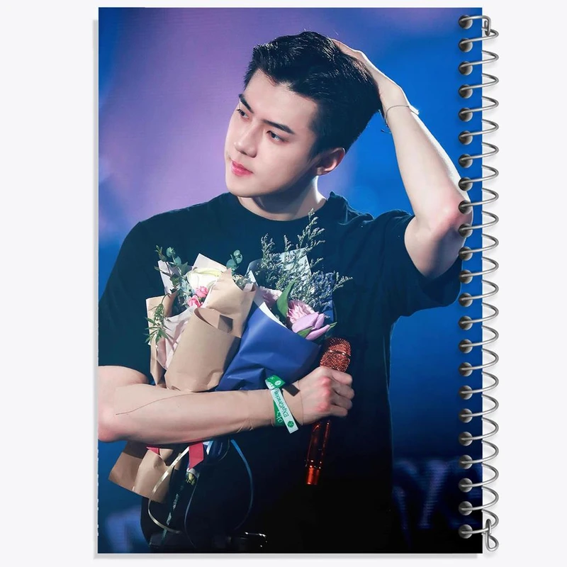 دفتر لیست خرید 50 برگ خندالو طرح سهون گروه اکسو EXO کد 13471