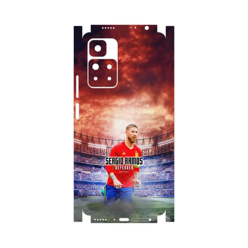 برچسب پوششی ماهوت مدل Sergio Ramos-FullSkin مناسب برای گوشی موبایل شیائومی Redmi Note 11 Pro Plus 5G