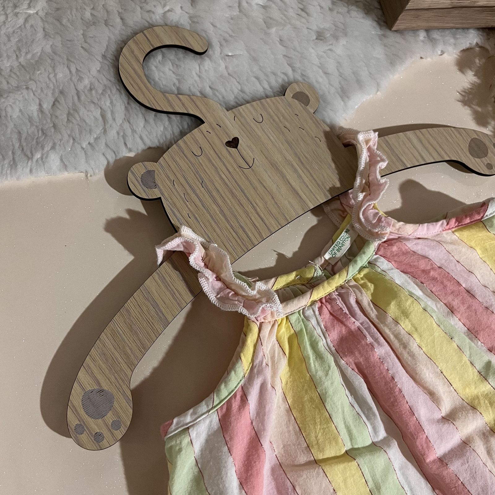 آویز لباس کودک مدل خرس بسته پنج عددی -  - 4