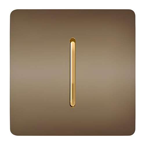 کلید تک پل صنایع آسیا الکتریک مدل کریستال BEI-GLD