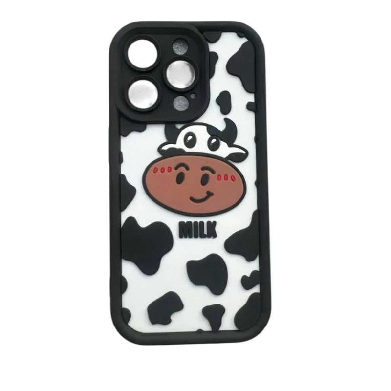 کاور مدل سولید طرح گاو کد Cow40 مناسب برای گوشی موبایل  اپل  Iphone 15