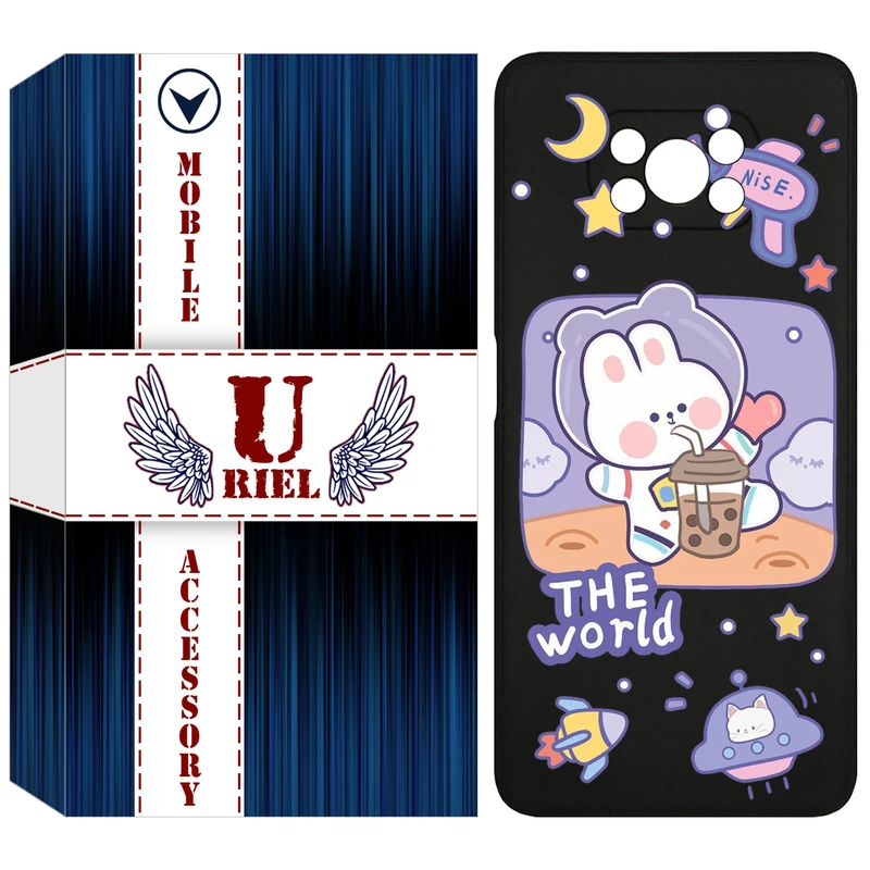 کاور یوریل مدل KSH کد 8 طرح خرگوش فضانورد مناسب برای گوشی موبایل شیائومی Poco X3 / Poco X3 Pro