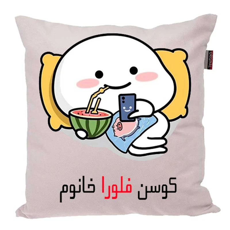 کوسن پاد آفرین مدل فانتزی اسم شخصی طرح دخترانه اسم فلورا کد 01510