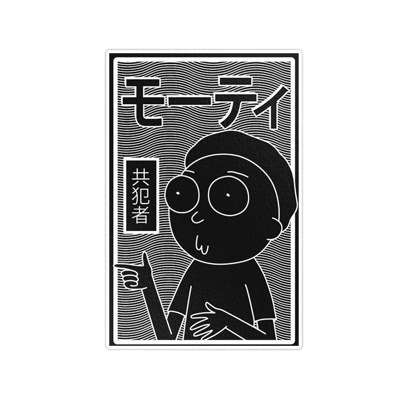     استیکر لپ تاپ ویندی دیزاین طرح rick and morty مدل vindi1023