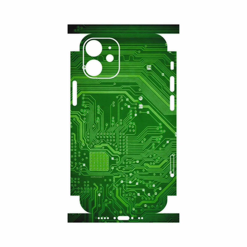 برچسب پوششی ماهوت مدل Green Printed Circuit Board-FullSkin مناسب برای گوشی موبایل اپل iPhone 12 mini