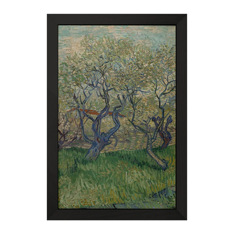 تابلو خندالو مدل باغ های در حال شکوفه دادن ونسان ونگوگ (Van Gogh) کد 36793