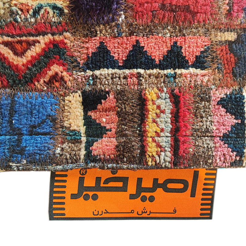 پاف امیرخیز مدل دستبافت پشمی کد F10