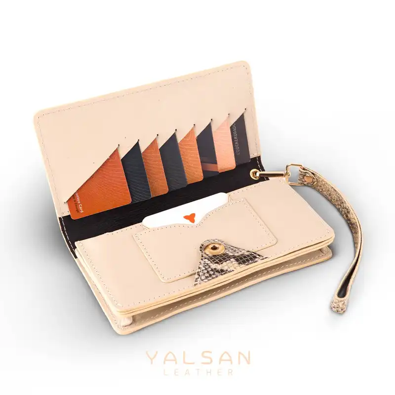 ست هدیه زنانه چرم یلسان مدل رادیس کد PRM-RTL-165-krm