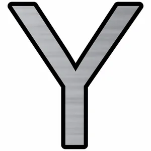 تابلو راهنما  مدل حروف Y