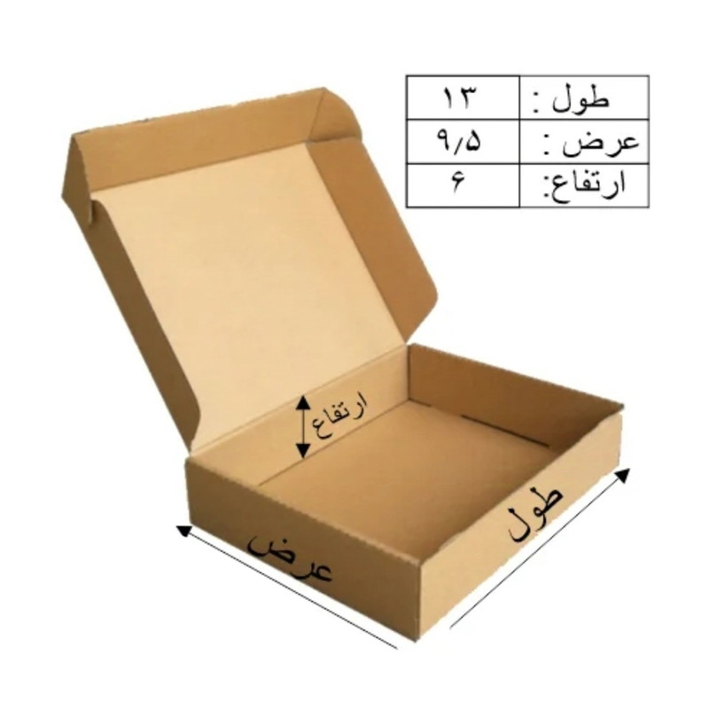 کارتن بسته بندی مدل K203_۱۳×۹.۵×۶ بسته 10 عددی کارتن بسته بندی مدل K203_۱۳×۹.۵×۶ بسته 10 عددی