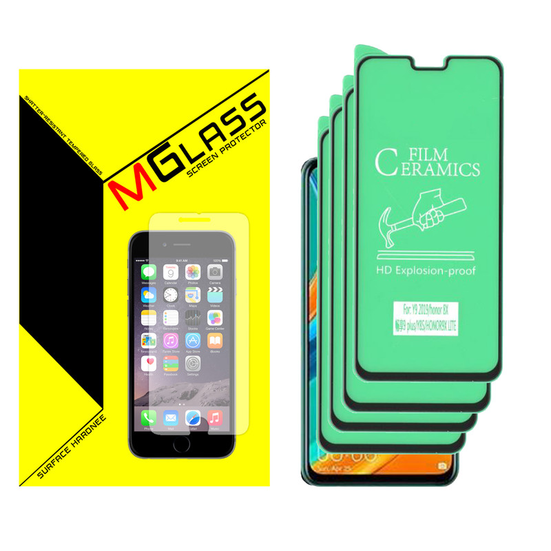 محافظ صفحه نمایش سرامیکی ام گلس مدل MGCR-04 مناسب برای گوشی موبایل هوآوی Y8S بسته چهار عددی
