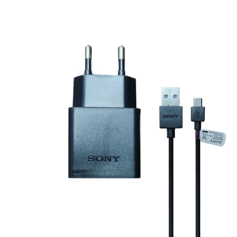 شارژر دیواری 18 وات سونی مدل 2A9W به همراه کابل تبدیل MicroUSB به USB-A به طول 1 متر