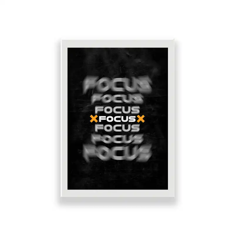 تابلو طرح انگیزشی تمرکز focus