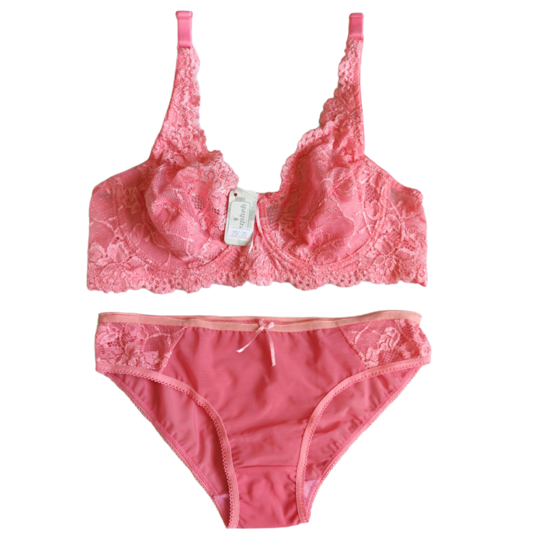 ست شورت و سوتین زنانه طرفه مدل گیپور فنردار کد 042