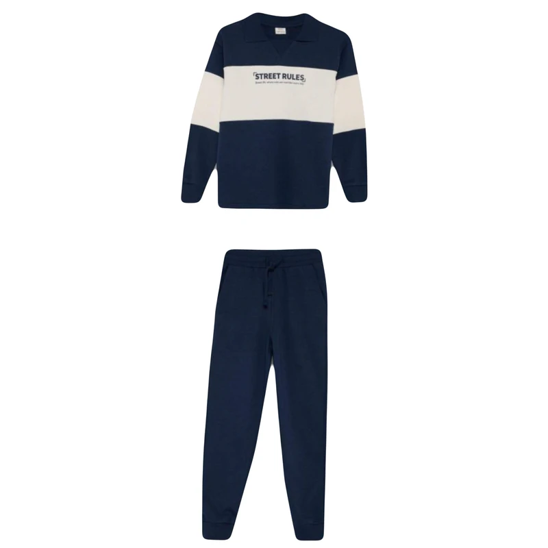 ست تی‌شرت آستین بلند و شلوار راحتی بچگانه دفکتو مدل 3025