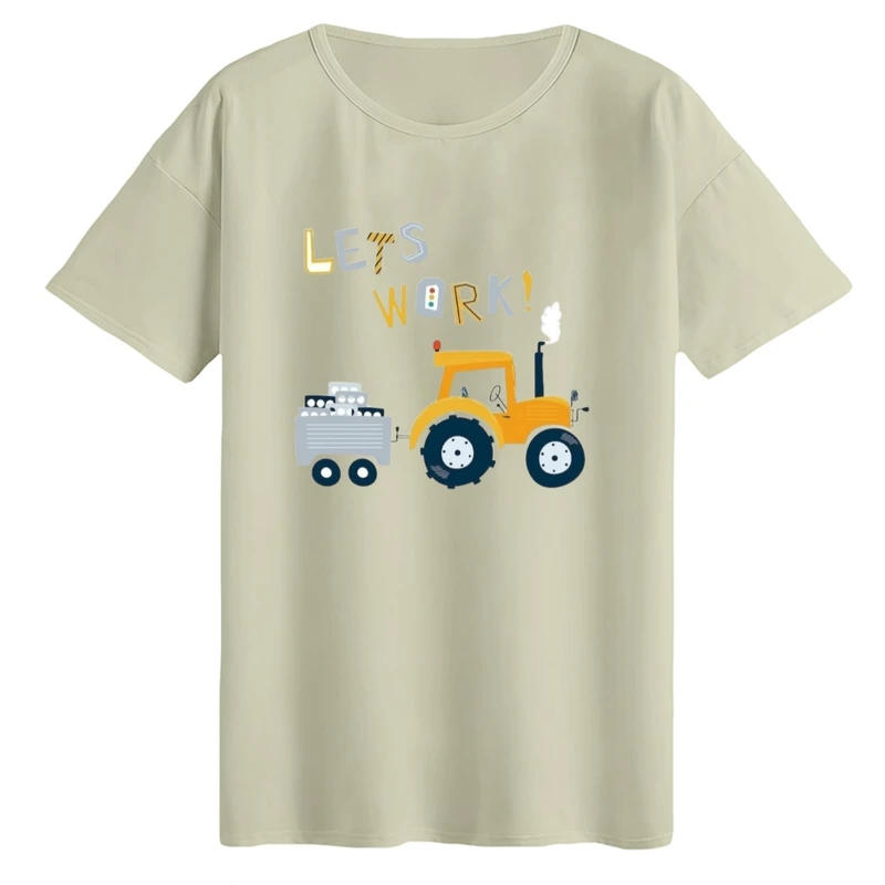 تی‌شرت لانگ آستین کوتاه زنانه مدل ماشین کار کد۸