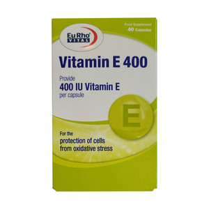 کپسول ویتامین ای 400 واحد یوروویتال بسته 40 عددی