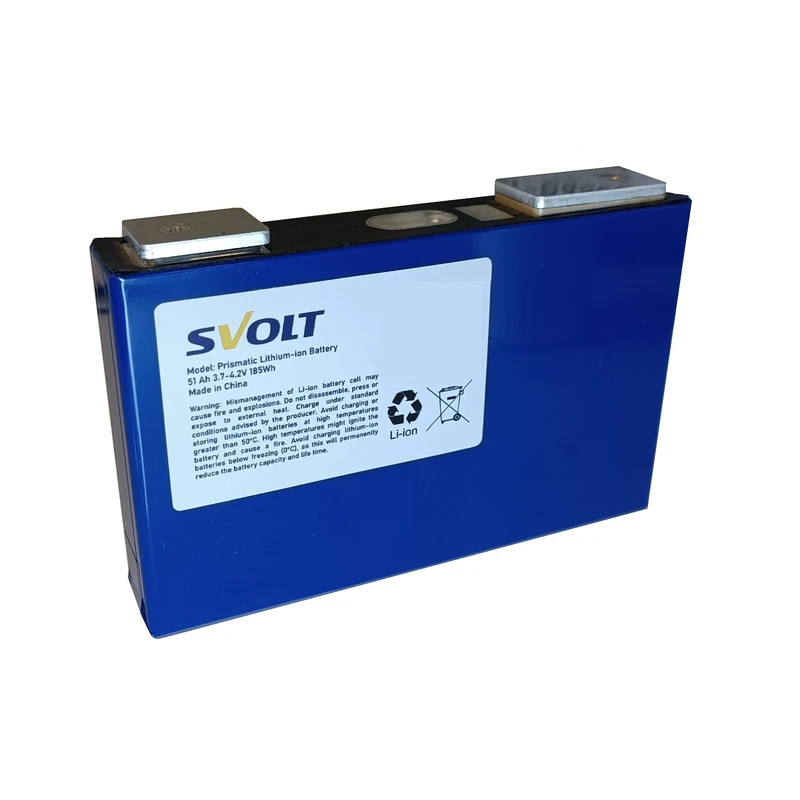 باتری لیتیوم یون پریزماتیک اس ولت مدل ncm-phev-51ah-3c-3.7v