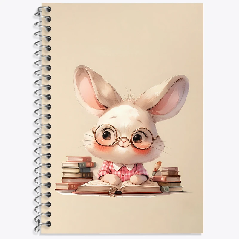 دفتر لغت 50 برگ خندالو طرح خرگوش کیوت کد N5509