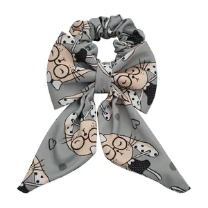 کش مو دخترانه مدل پاپیون طرح خرگوش كد KSH554-GR