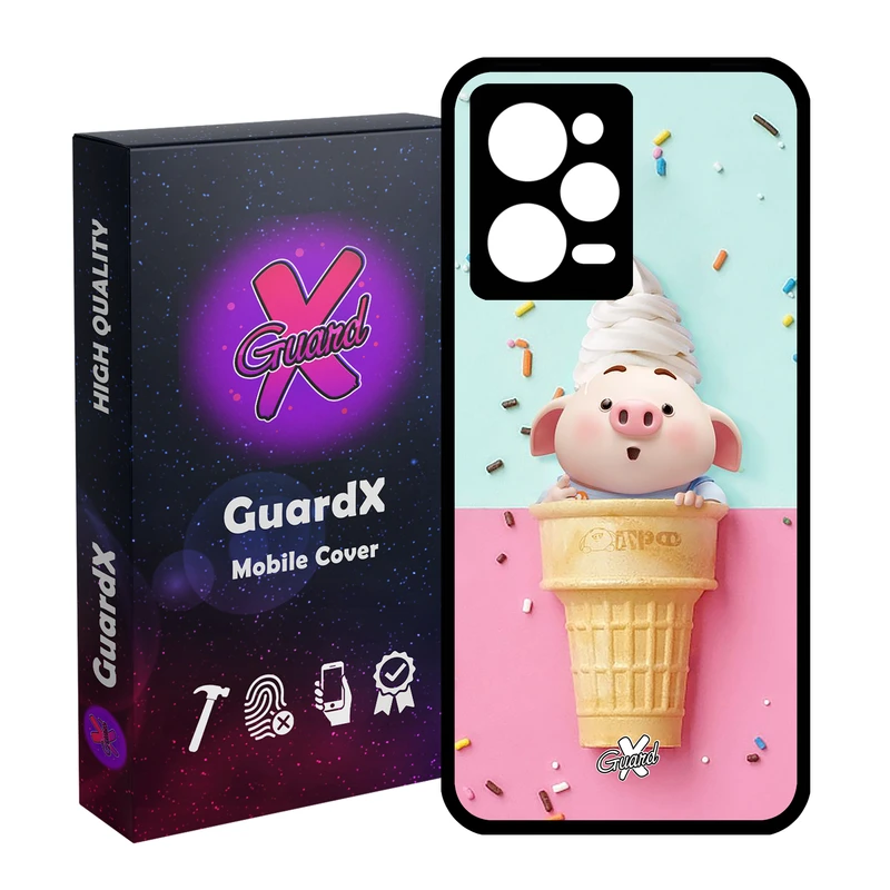 کاور گارد ایکس طرح Pig مدل Glass10026 مناسب برای گوشی موبایل شیائومی Redmi Note 12 Pro 5G/Poco X5 Pro 5G/Note 12 Pro Pro speed