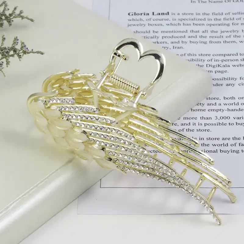 کلیپس مو زنانه مدل بال فرشته کد G_Lnd_1392