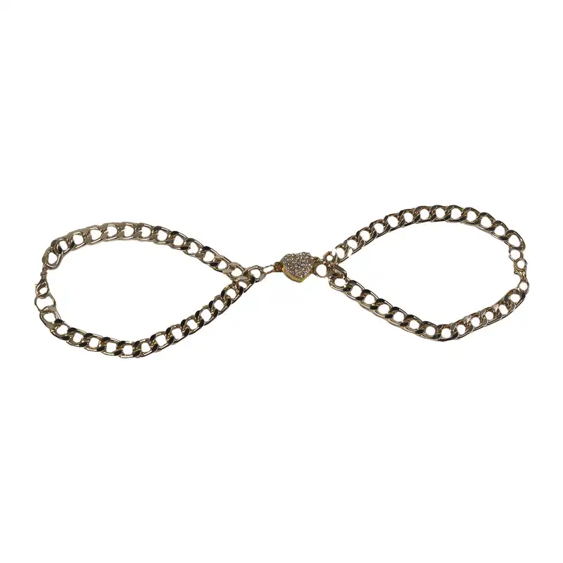 دستبند دوستی مدل قلب طرح مگنتی مجموعه دو عددی