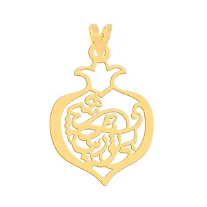 آویز گردنبند طلا 18 عیار زنانه فرشته مدل انار یلدا WNL-000666