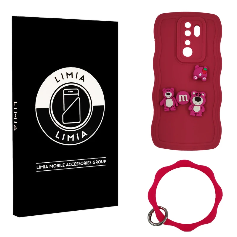 کاور لیمیا مدل فانتزی لنزدار طرح عروسکی مناسب برای گوشی موبایل شیائومی Redmi Note 8 Pro به همراه آویز