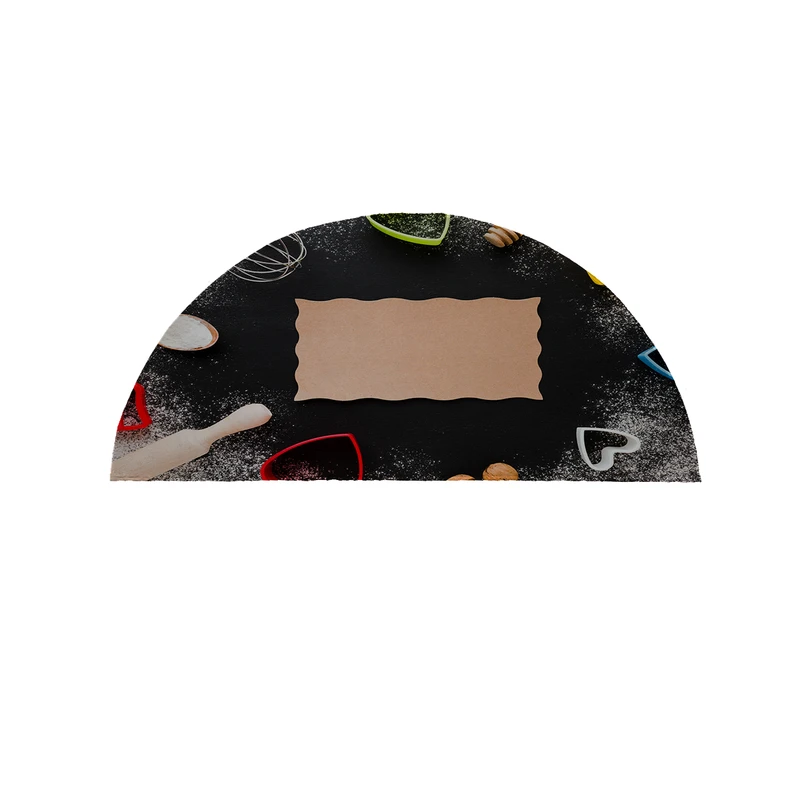 پادری مدل نیم دایره طرح آشپزخانه کد 8529 سایز 90×45 سانتی متر