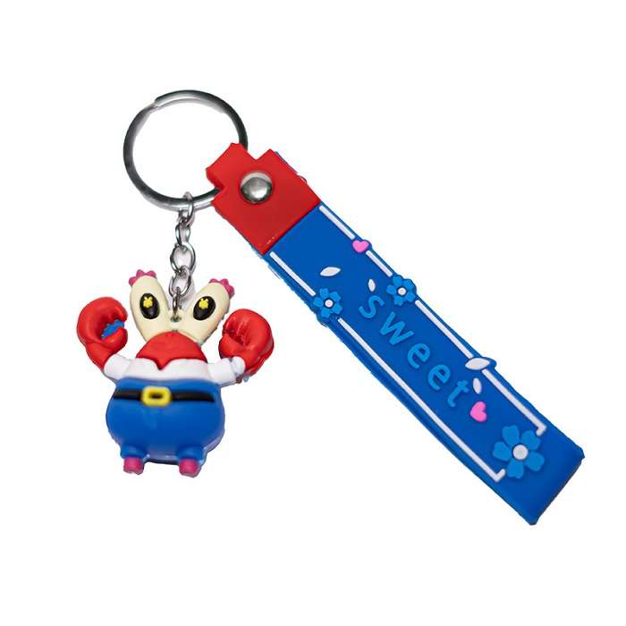 جاکلیدی دخترانه مدل آقای خرچنگ سیلیکونی جاکلیدی دخترانه مدل آقای خرچنگ سیلیکونی