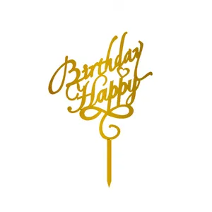 تاپر کیک تولد مدل happy birthday کد H06