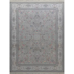 فرش ماشینی طرح افشان مدل cvn1210 زمینه فیلی 
