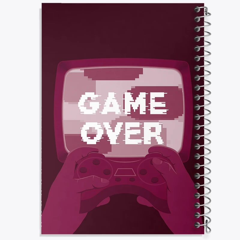 دفتر ژورنال نویسی 50 برگ خندالو مدل نقطه ای طرح گیمر (Gamer) کد F1449