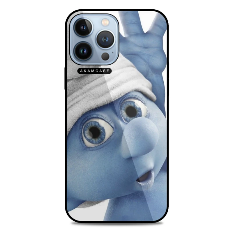 کاور آکام مدل AMC-WA13PROMAX-SMURFS-2 مناسب برای گوشی موبایل اپل iPhone 13 Pro Max