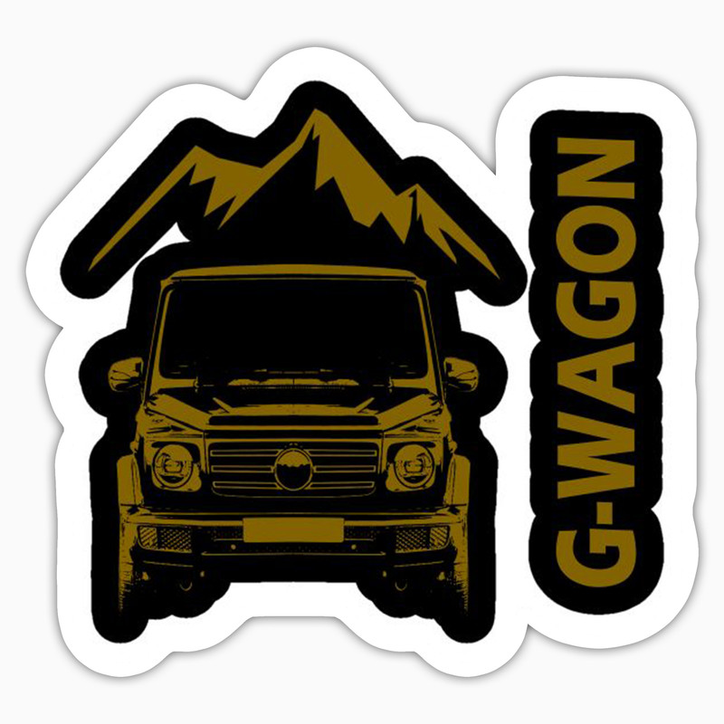 استیکر لپ تاپ و موبایل بووم طرح ماشین مدل G Wagon کد LA67