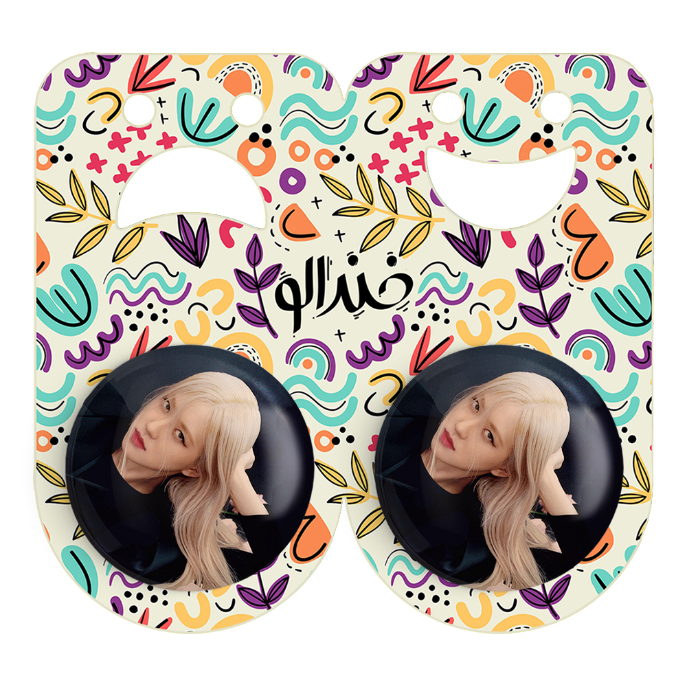 پیکسل خندالو مدل رزی بلک پینک کد 14391 به همراه مگنت