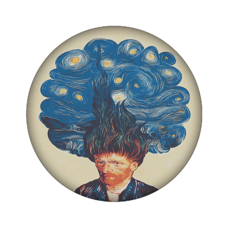 استیکر تزئینی موبایل مدل نقاش کد 3478