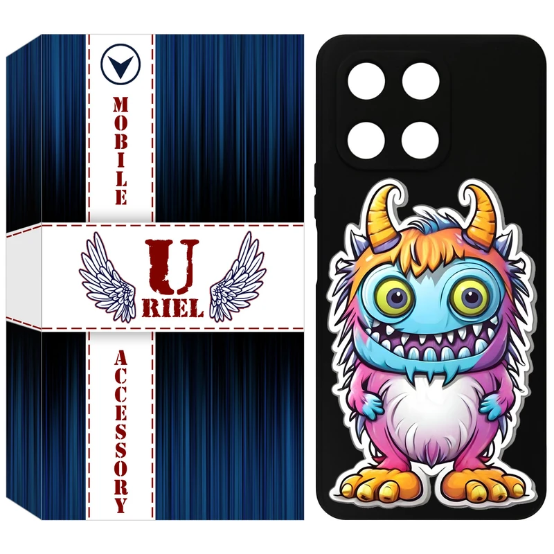 کاور یوریل مدل KSH کد 50 طرح میکروب مناسب برای گوشی موبایل آنر X6A / X6A Plus