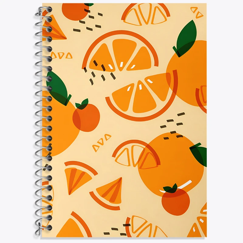 دفتر نت موسیقی 50 برگ خندالو طرح پترن پرتقال کد N5394