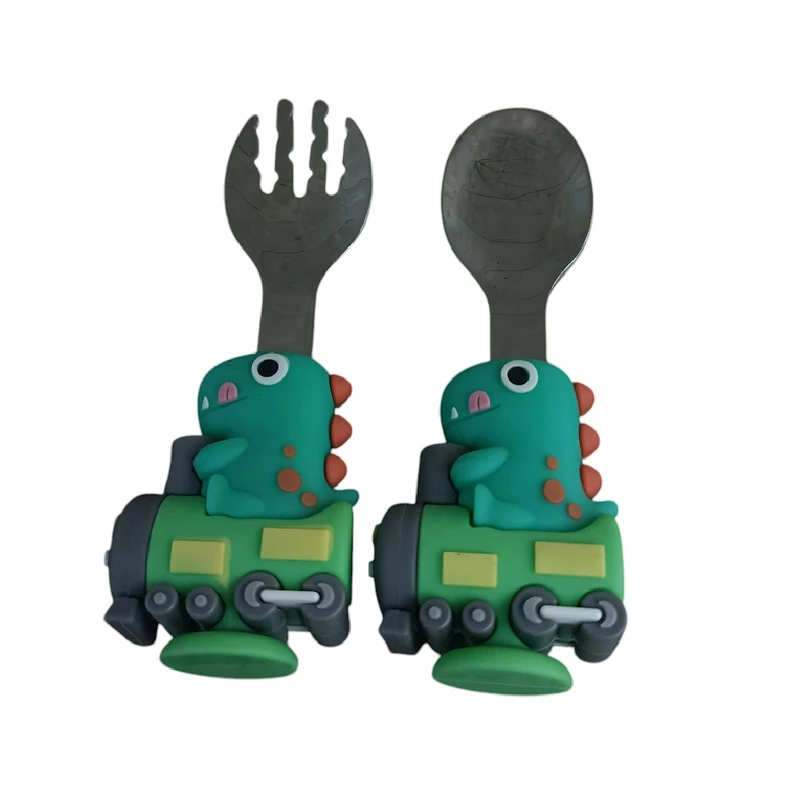 قاشق و چنگال کودک طرح دایناسور 