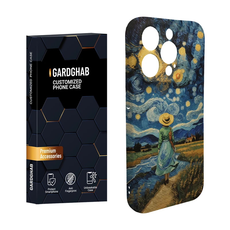 کاور گارد قاب مدل هنری مناسب برای گوشی موبایل اپل iPhone15 pro