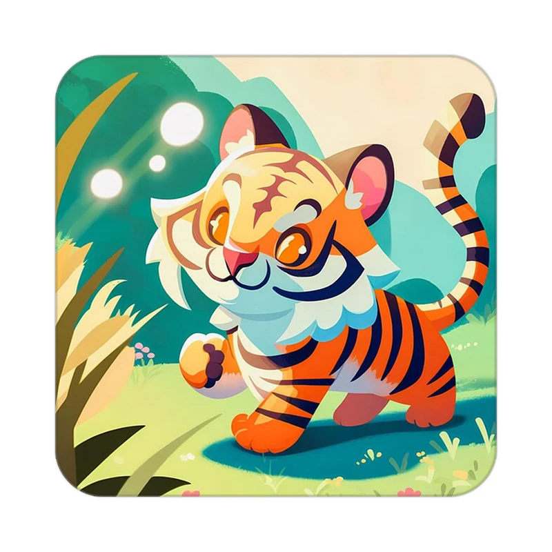 زیر لیوانی کاکتی طرح حیوانات کارتونی مدل mp28795