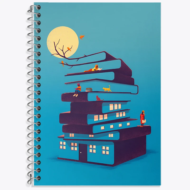 دفتر لغت 50 برگ خندالو طرح کتاب کد F5908