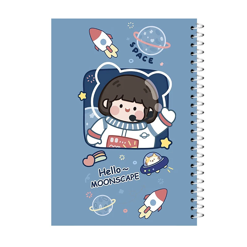 دفتر مشق 60 برگ آی چاپ مدل فضانورد کیوت کد 950