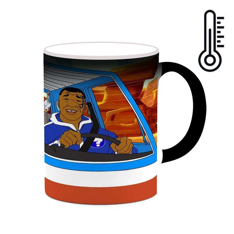 ماگ حرارتی کاکتی مدل کارتون Mike Tyson Mysteries کد mgh22735