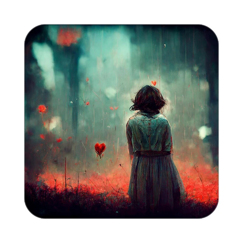 زیر لیوانی کاکتی مدل عاشقانه کد mp13735