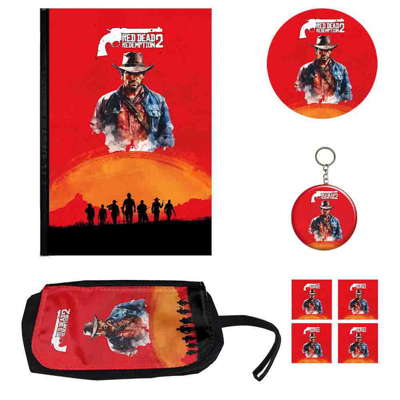 بسته لوازم تحریر مدل رد دد ریدمپشن بسته 8 عددی