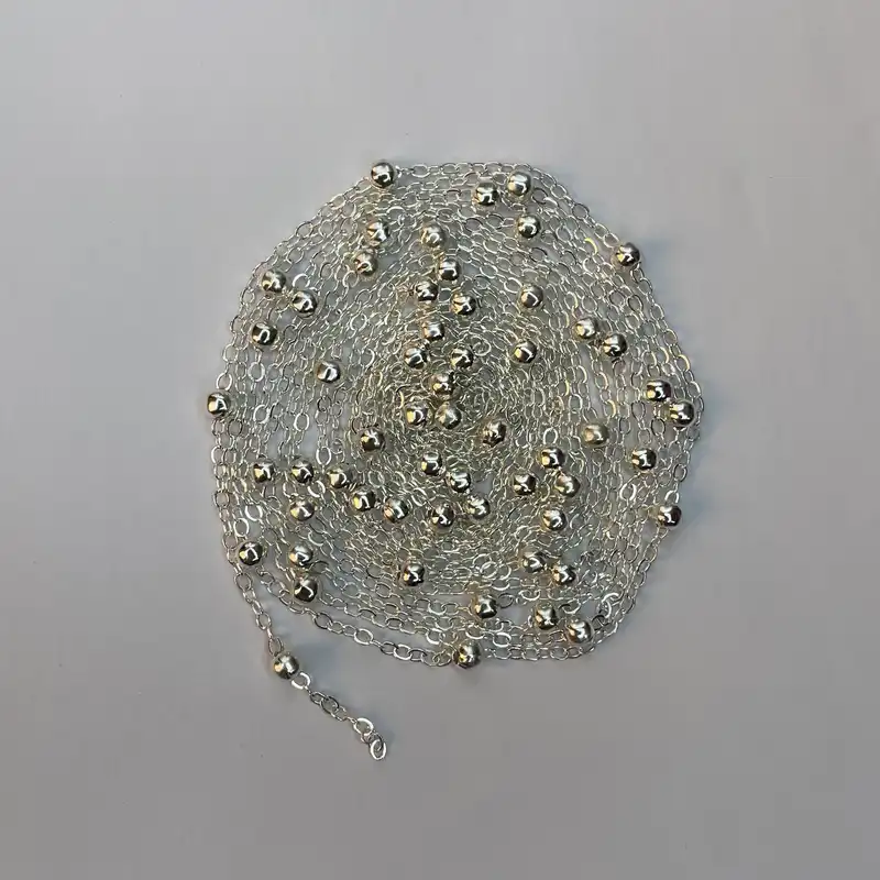 زنجیر ساخت زیوالات مدل توپدار کد SLV