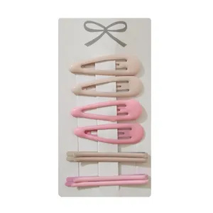 سنجاق مو دخترانه مدل روکش دار مجموعه 8 عددی